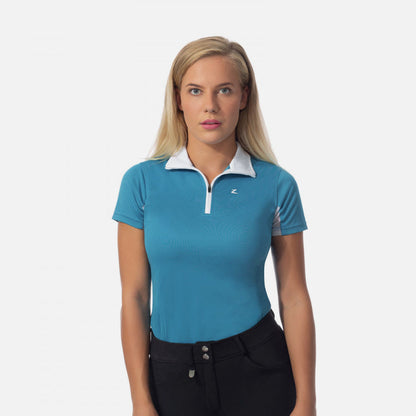 Horze Trista Short Sleeve Sun Shirt - Paradise Blue