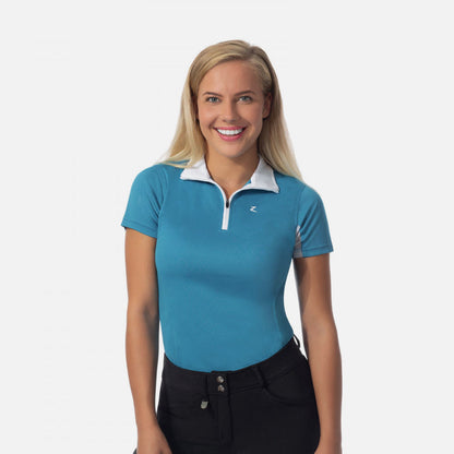 Horze Trista Short Sleeve Sun Shirt - Paradise Blue