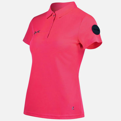 Horze Denise Womens Functional Polo Shirt - Pink