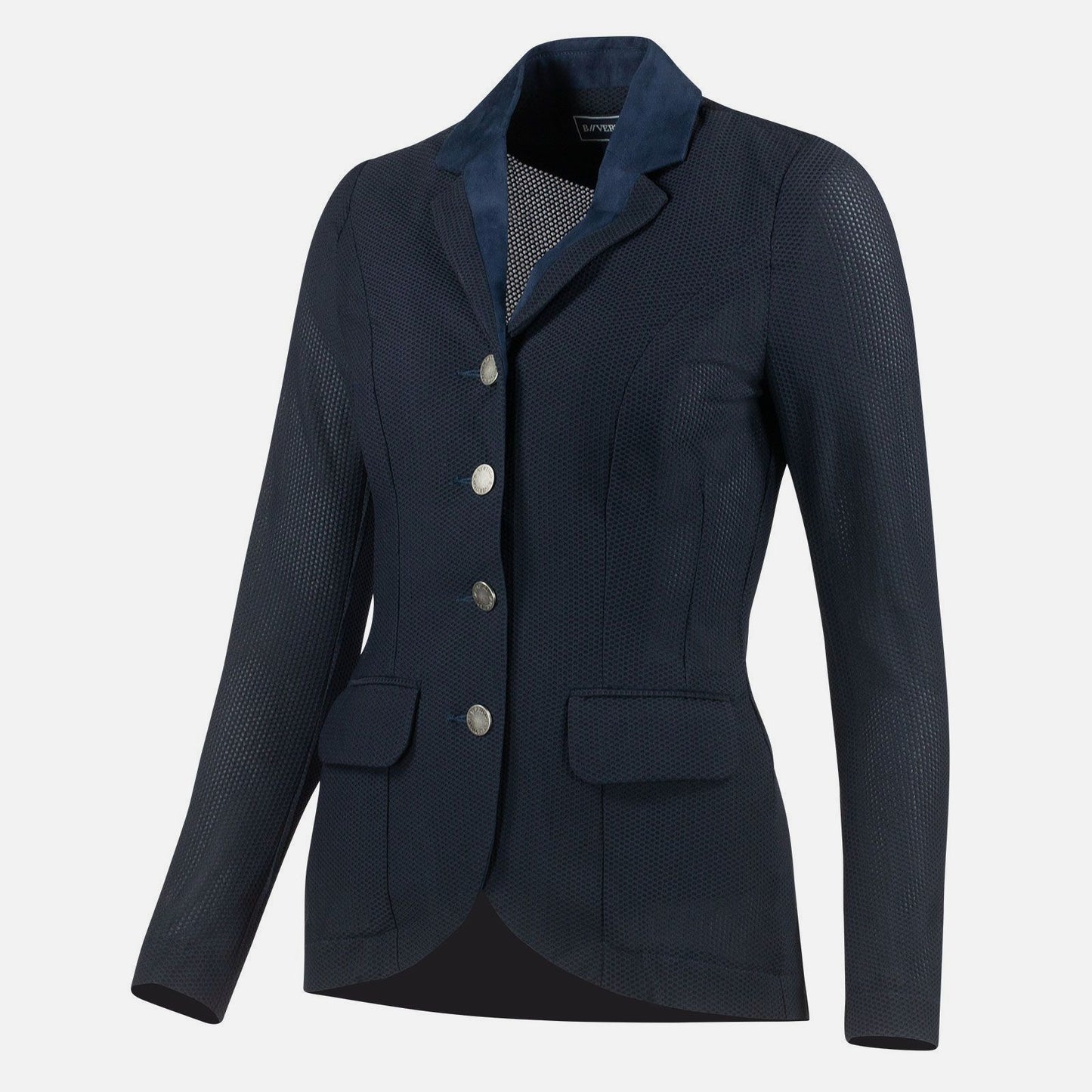 B Vertigo Gabrielle Womens Mesh Show Jacket - Navy Dark Blue