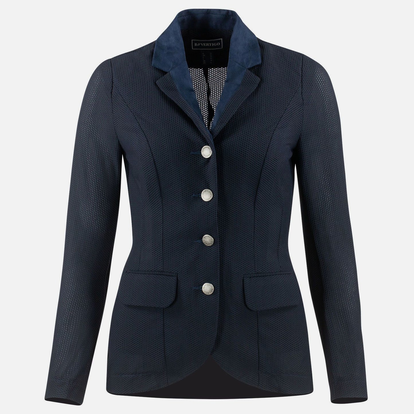 B Vertigo Gabrielle Womens Mesh Show Jacket - Navy Dark Blue
