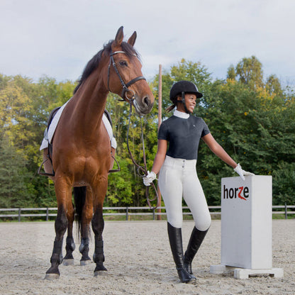 Horze Womens Blaire Short Sleeve Sun Show Shirt - Dark Navy