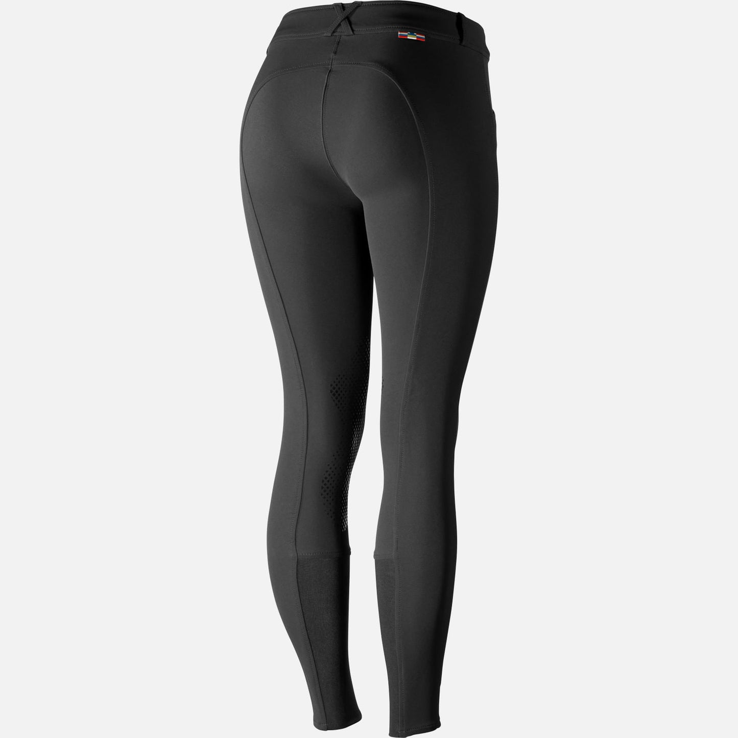 Horze Grand Prix Womens Silicone Knee Patch Breeches - Black