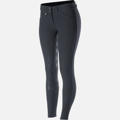 Horze Grand Prix Womens Silicone Full Seat Breeches - Peacoat Dark Blue