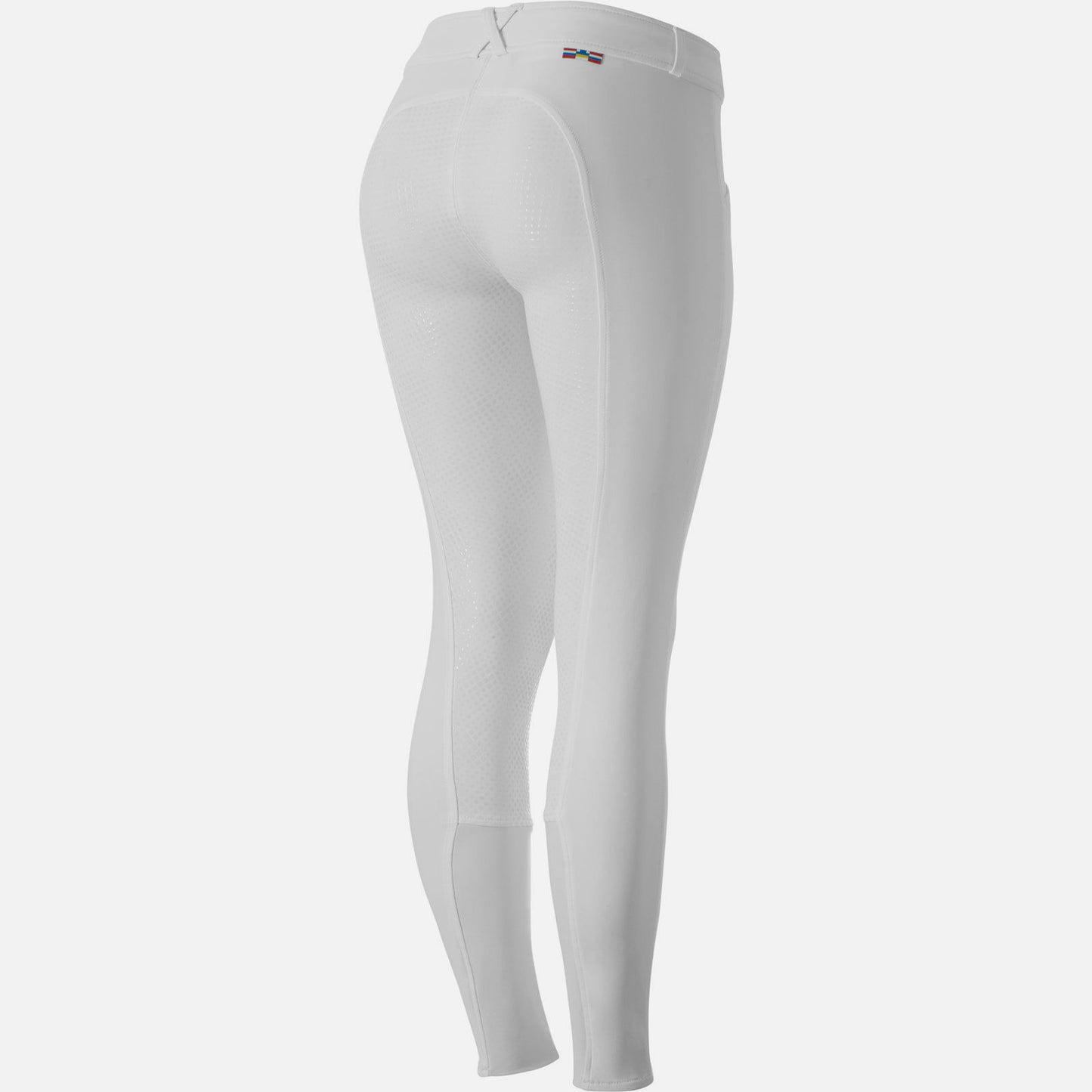 Horze Grand Prix Womens Silicone Full Seat Breeches - White