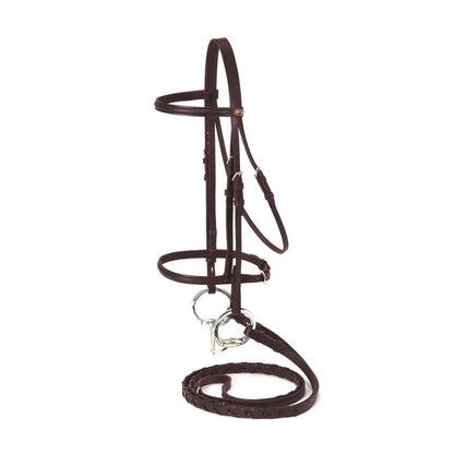 Silver Fox® Raised Snaffle Bridle - Full