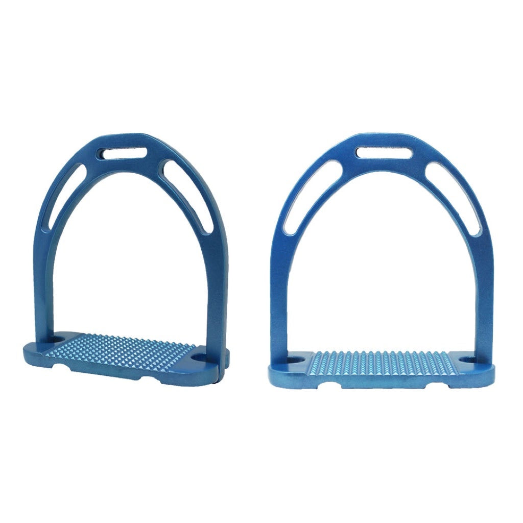Professional Equine Lightweight Aluminum Stirrups - Sky Blue