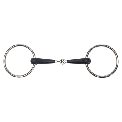 FES® Rubber Loose Ring Snaffle Bit - 5"