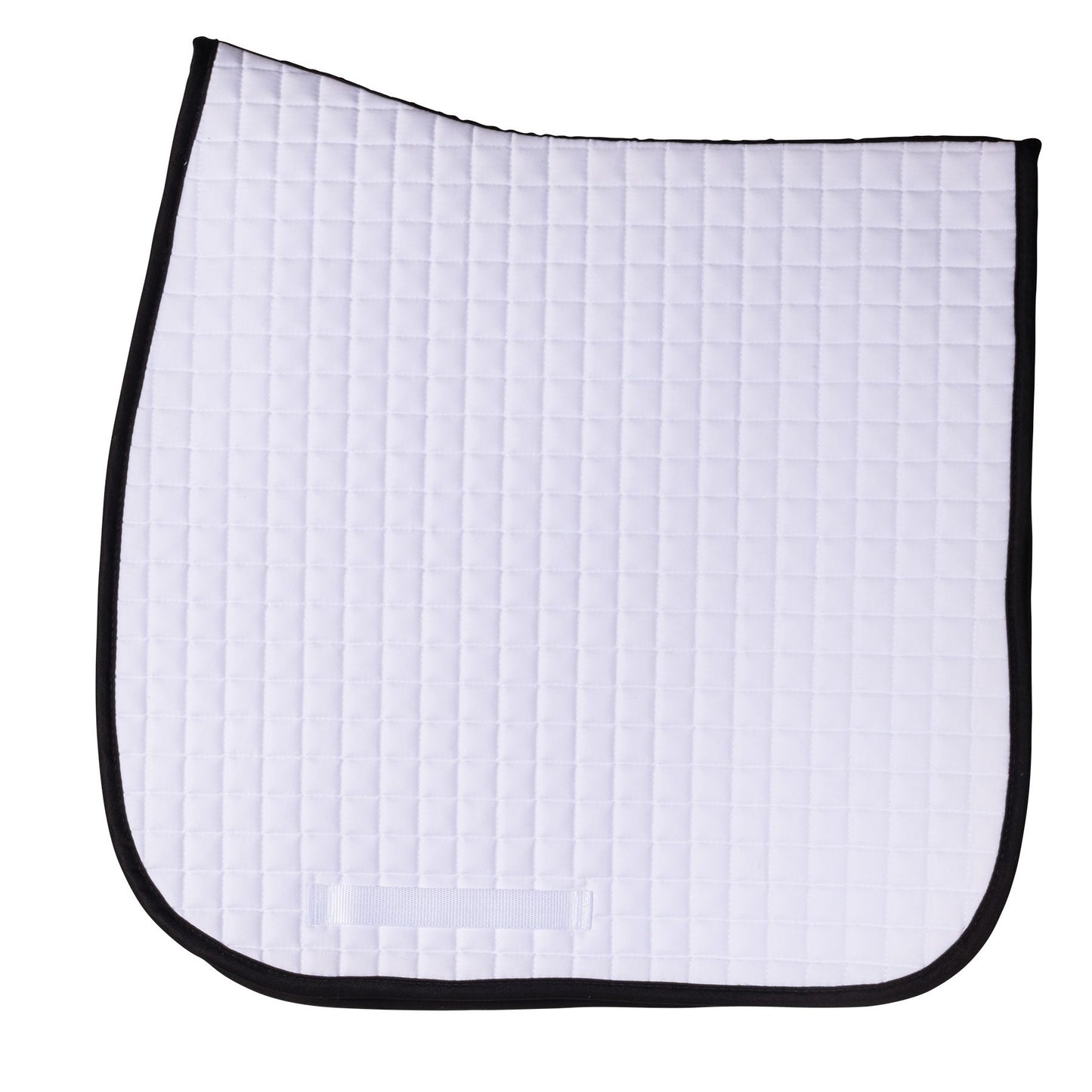 Dura-Tech® Standard Dressage Pad with Color Binding - White/Black