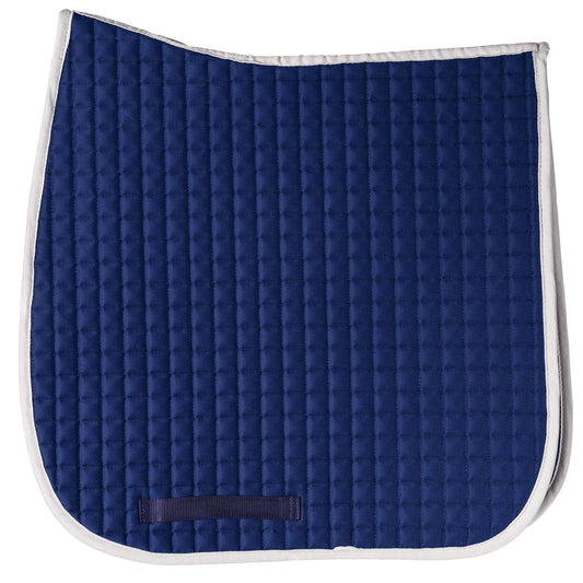 Dura-Tech® Standard Dressage Pad with Color Binding - Navy/Gray