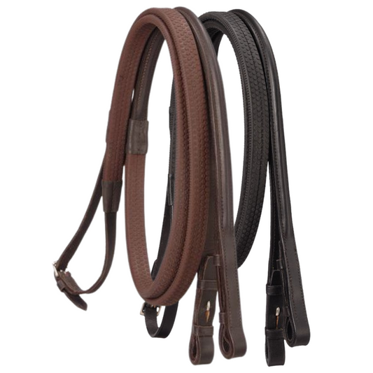 Silver Fox® Raised Rubber Grip Reins