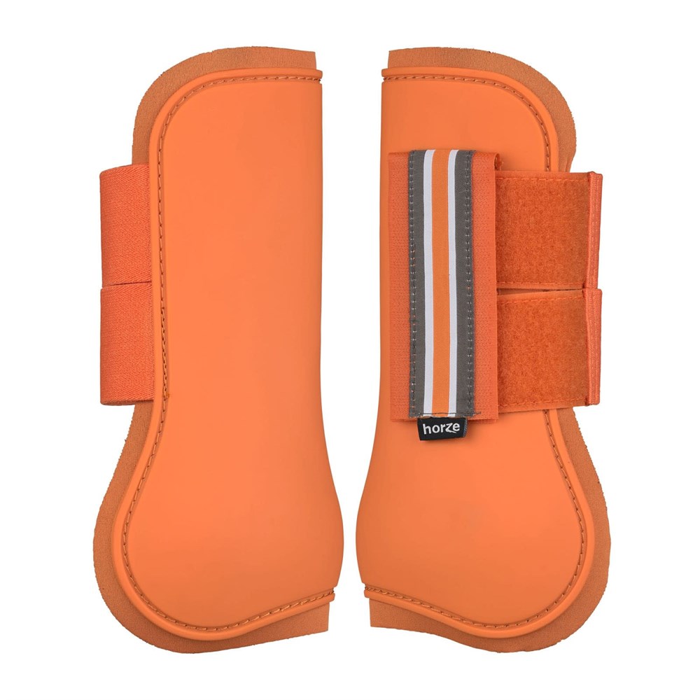 Horze Adepto Tendon Boots - Coral Gold