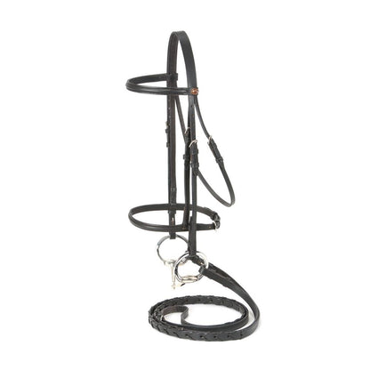 Silver Fox® Raised Snaffle Bridle - Pony