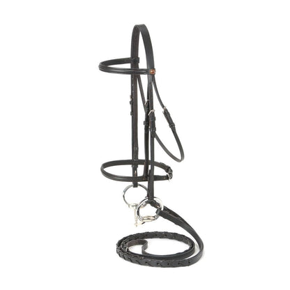 Silver Fox® Raised Snaffle Bridle - Cob