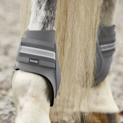 Horze Adepto Fetlock Boots - Steel Grey