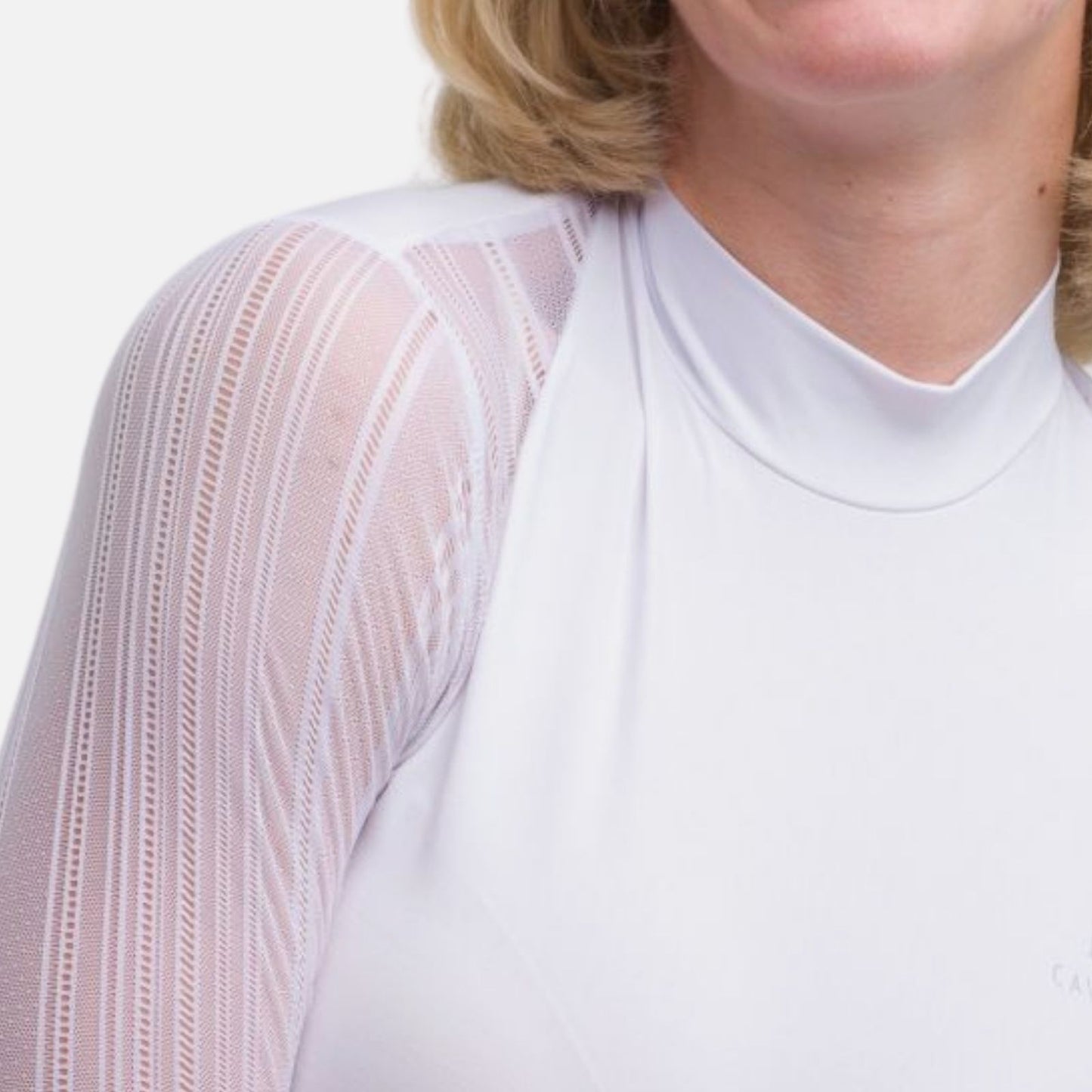 Cavalliera Contessa Long Sleeve Show Shirt - White