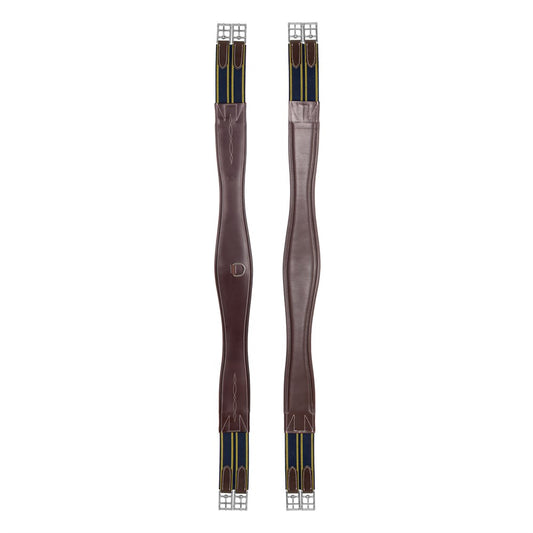 Equinavia Valkyrie Fancy Stitched Hunter Girth - Oakbark Brown