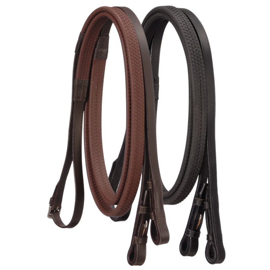 Silver Fox® Flat Rubber Grip Reins
