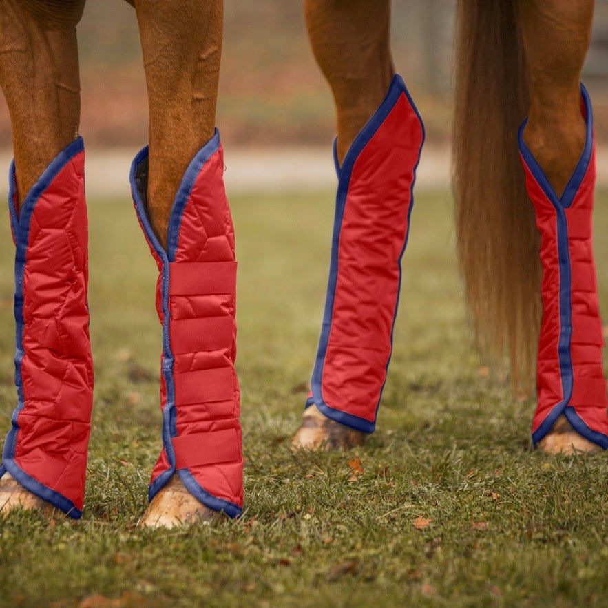 Jacks Quilted Shipping Boots - Red/Navy
