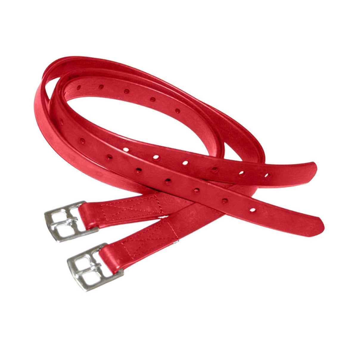 Jacks Beta Stirrup Leathers - Red