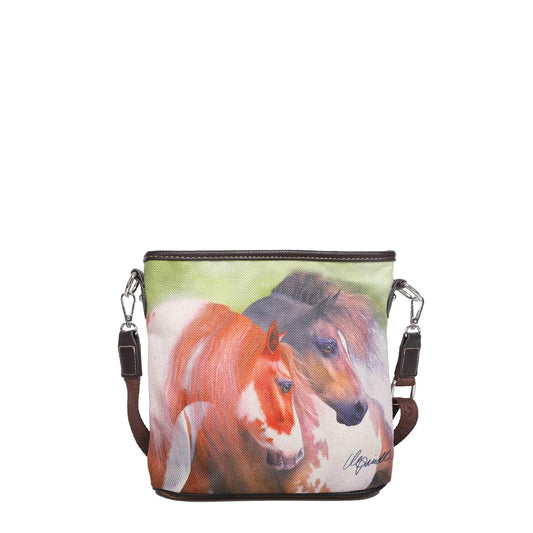 Montana West Horses Canvas Collection Crossbody