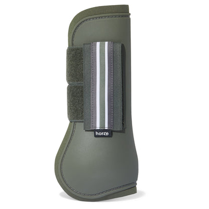 Horze Adepto Tendon Boots - Beetle Khaki Green