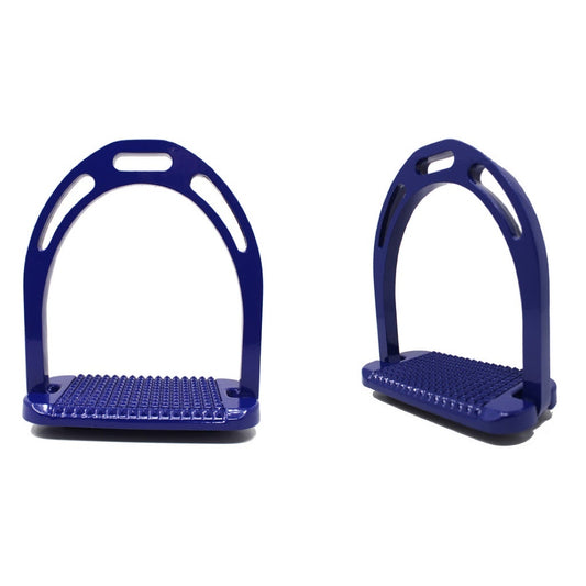 Professional Equine Lightweight Aluminum Stirrups - Blue