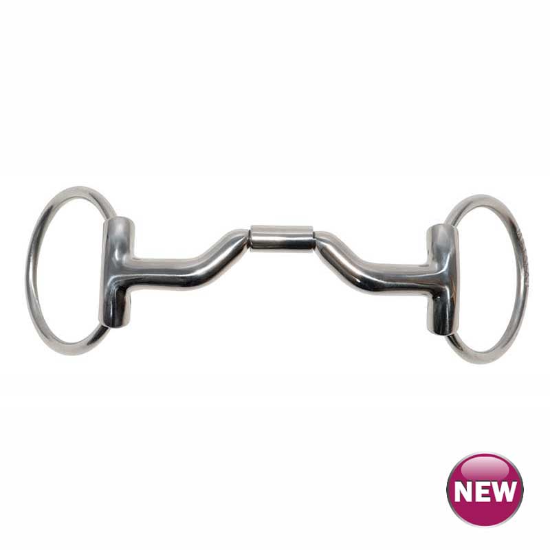 Metalab Ported Barrel O-Ring Snaffle Bit - 11mm