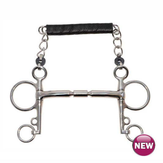 Metalab Mullen Barrel Pelham Bit with 4" Cheeks