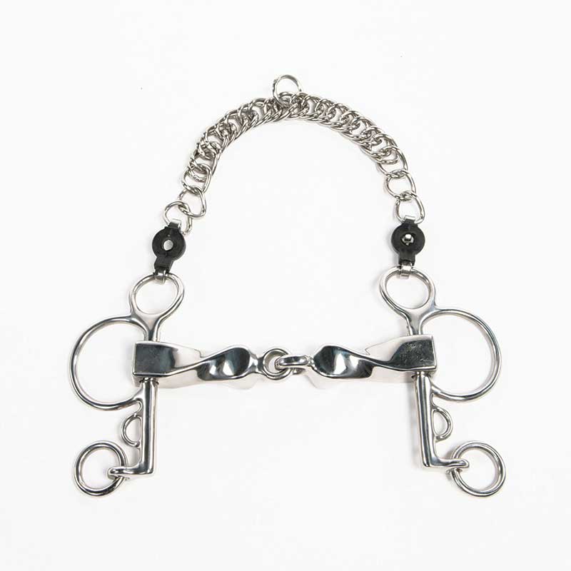 Metalab Jointed Twisted Short Lever Pelham - 5 1/4"