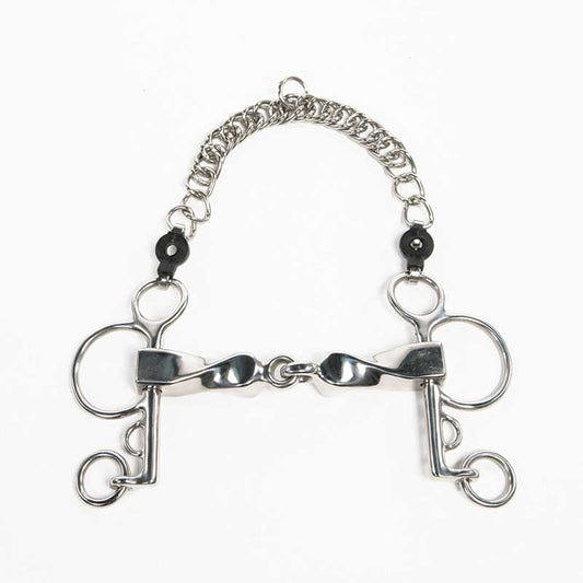 Metalab Jointed Twisted Short Lever Pelham - 5 1/4"