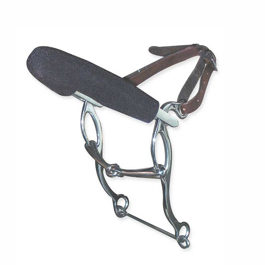 Metalab Single Joint Combination Bit with Neoprene Noseband & Leather Strap - 5 1/4"
