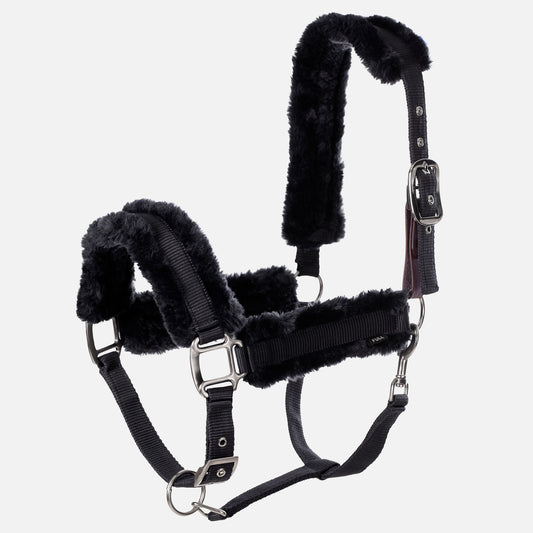 Equinavia Valkyrie Ultra Fleece Breakaway Halter - Black/Black