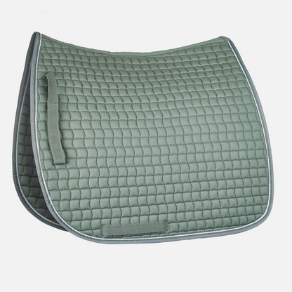 Horze Adepto Dressage Saddle Pad - Beetle Khaki Green