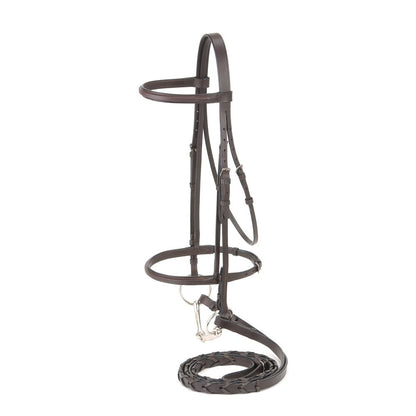 Silver Fox® Square Raised Snaffle Bridle