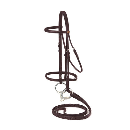 Silver Fox® Raised Draft Horse Snaffle Bridle