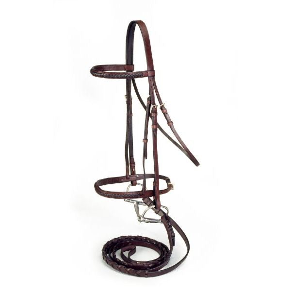 Silver Fox® Braided Hunt Bridle - Full