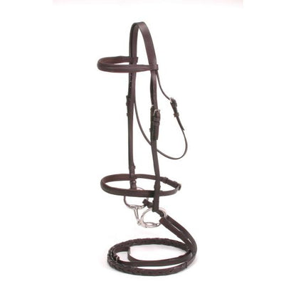 Silver Fox® Padded Snaffle Bridle