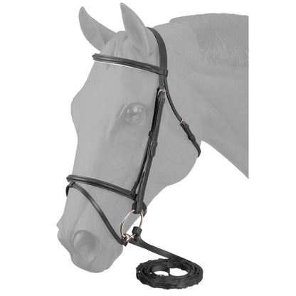 Equitare Padded Flash Noseband Snaffle Bridle