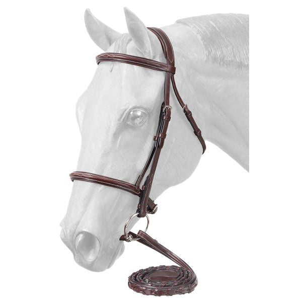 Equitare Premium Padded Fancy Stitched Raised Bridle