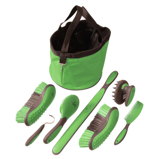 Tough1® 8 PC Great Grip Grooming Package - Neon Green