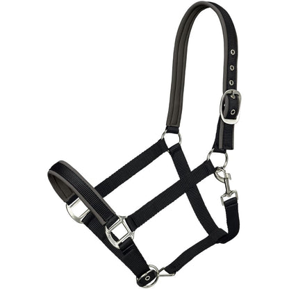 Tough1® Neoprene Padded Nylon Halter - Grey