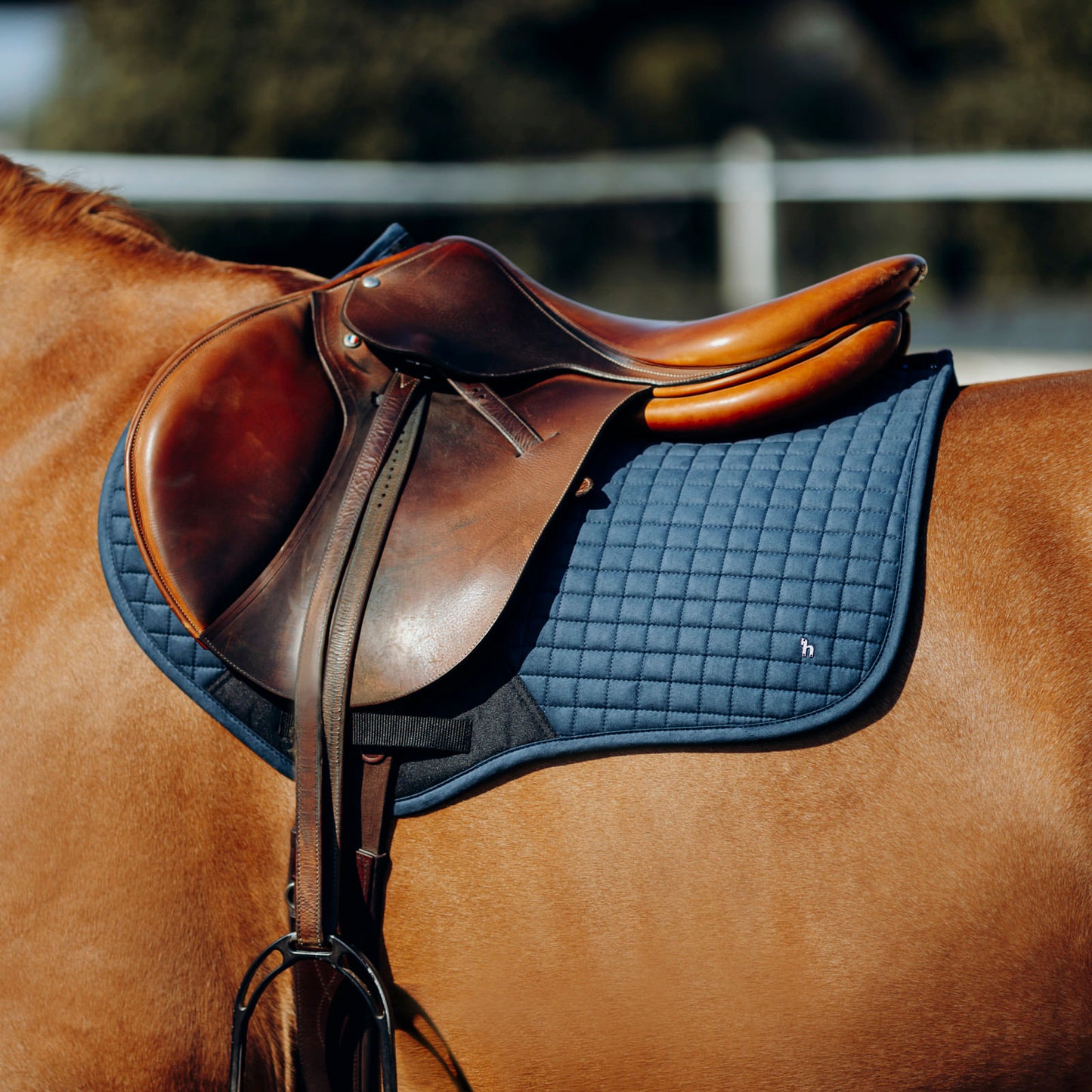 Horze Cooling All Purpose Saddle Pad - Obscure Night Dark Blue