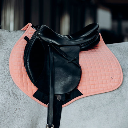 Horze Cooling All Purpose Saddle Pad - Peach Amber Pink