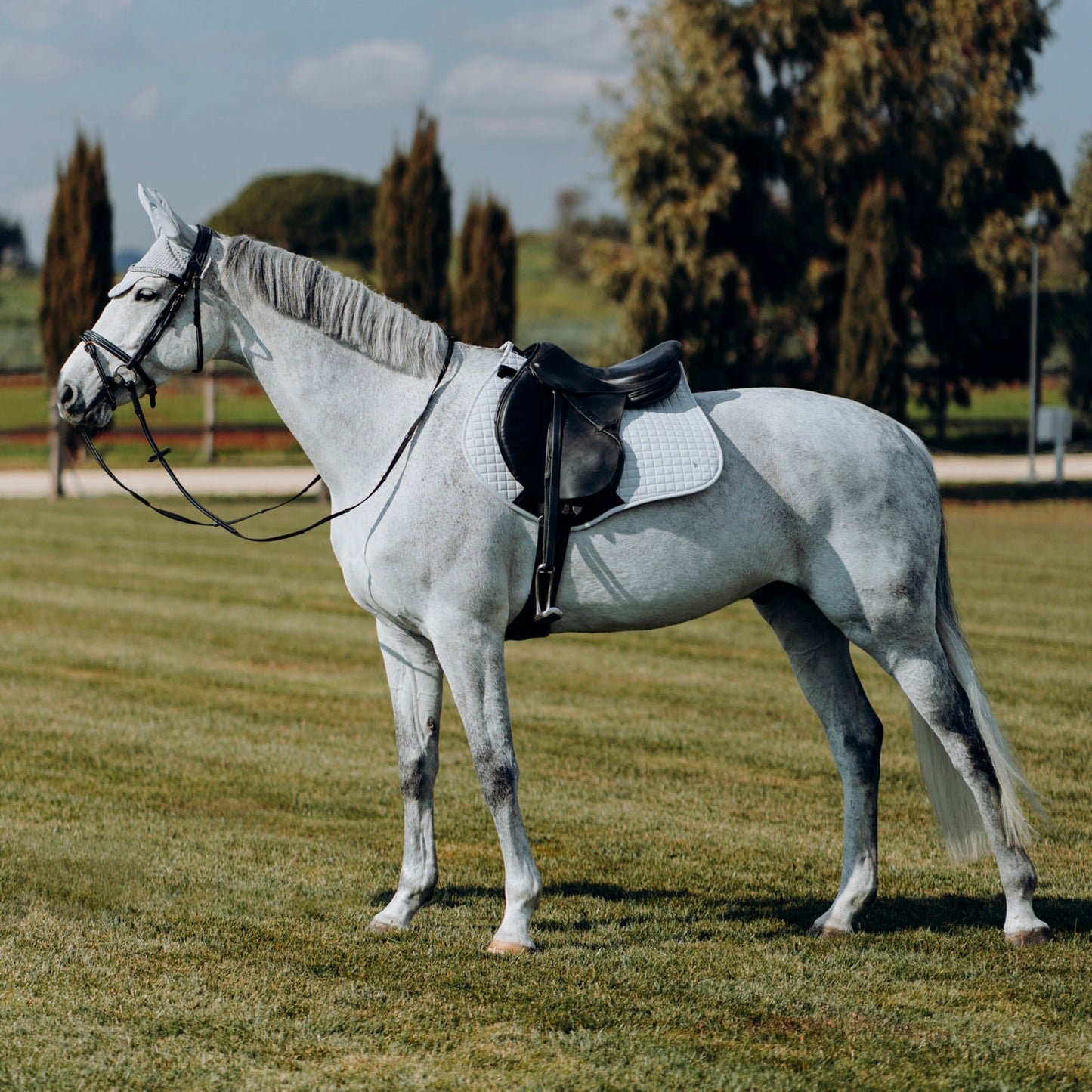 Horze Cooling All Purpose Saddle Pad - Pebble Grey