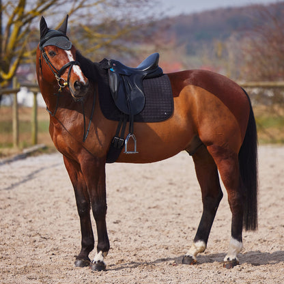Horze Cooling Dressage Saddle Pad - Dark Grey