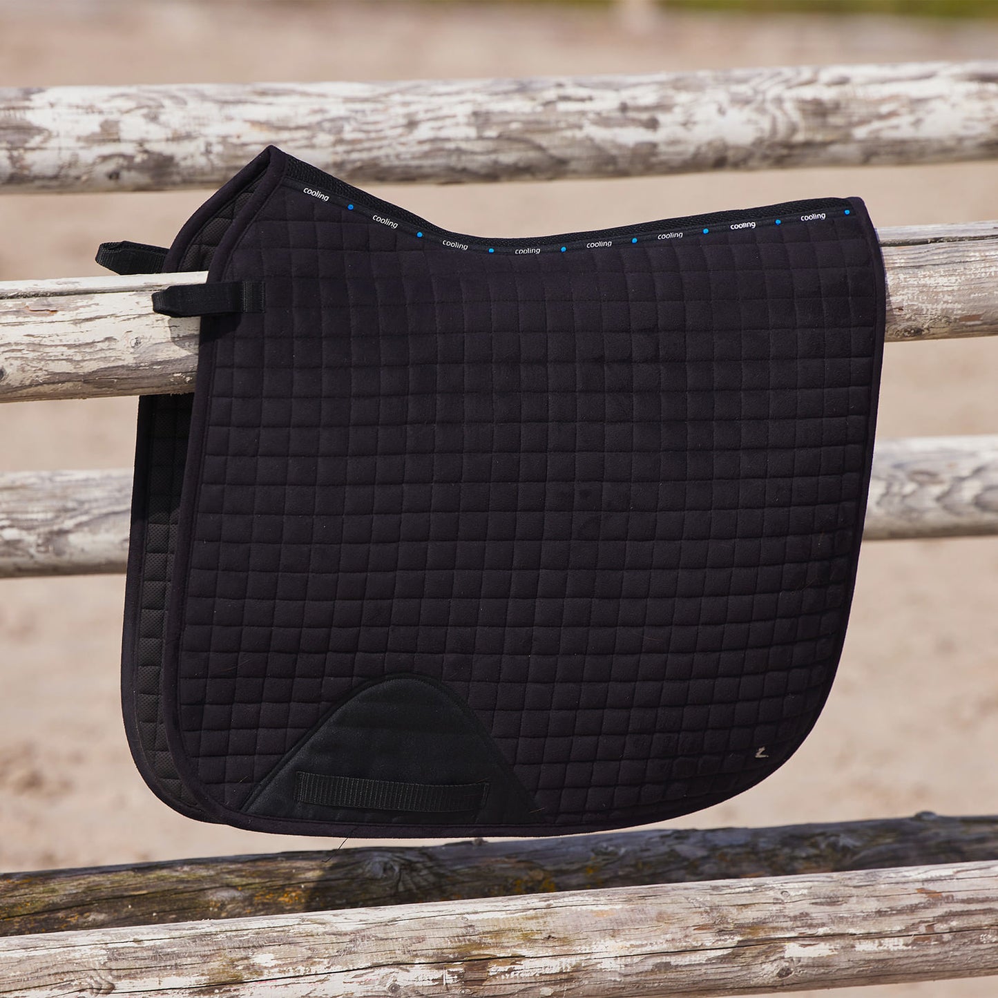 Horze Cooling Dressage Saddle Pad - Dark Grey