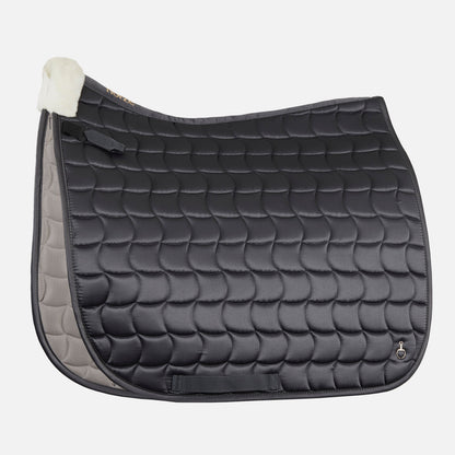 Horze Houston Comfort Fleece Dressage Saddle Pad - Charcoal Grey