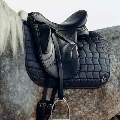 Horze Houston Comfort Fleece Dressage Saddle Pad - Charcoal Grey