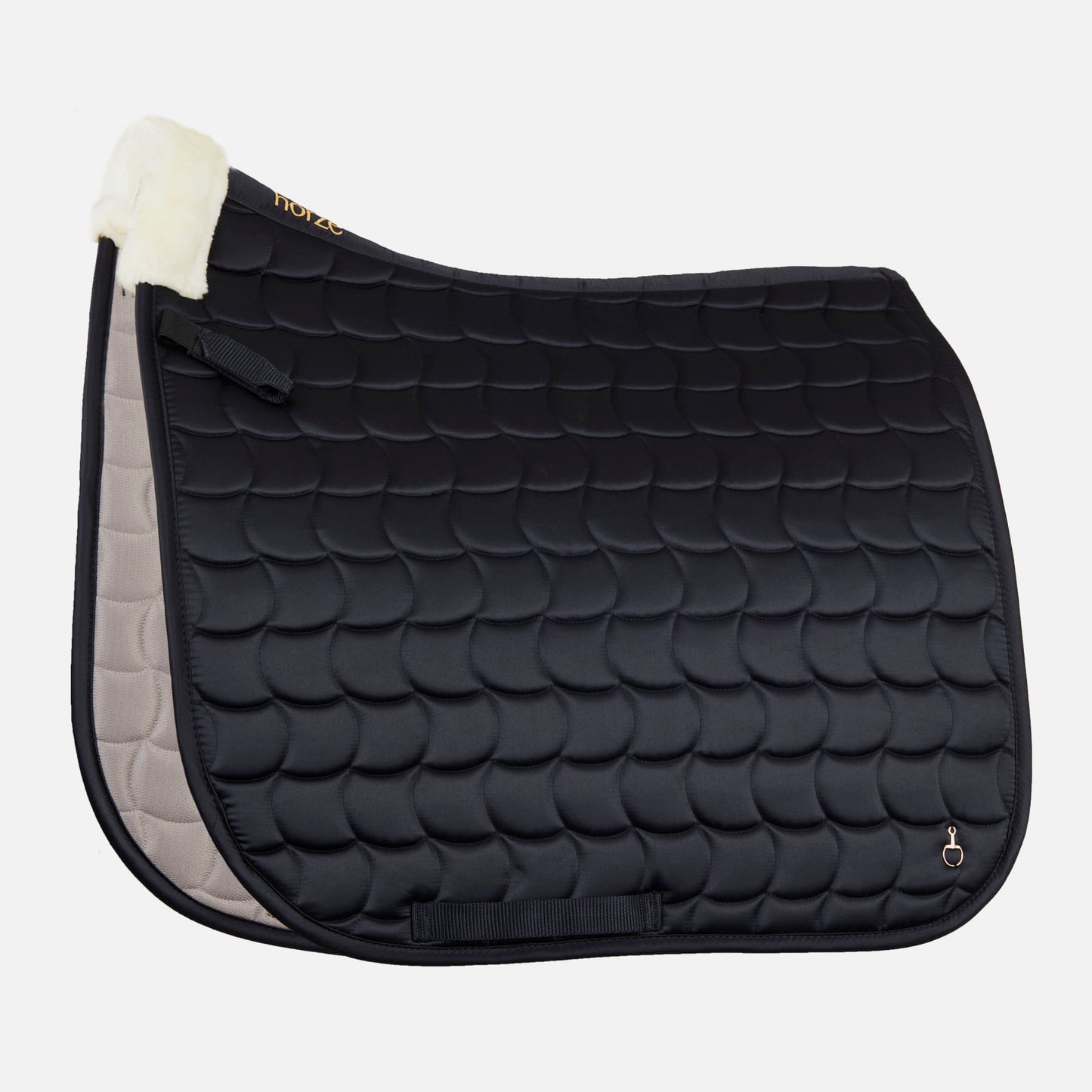 Horze Houston Comfort Fleece Dressage Saddle Pad - Dark Navy